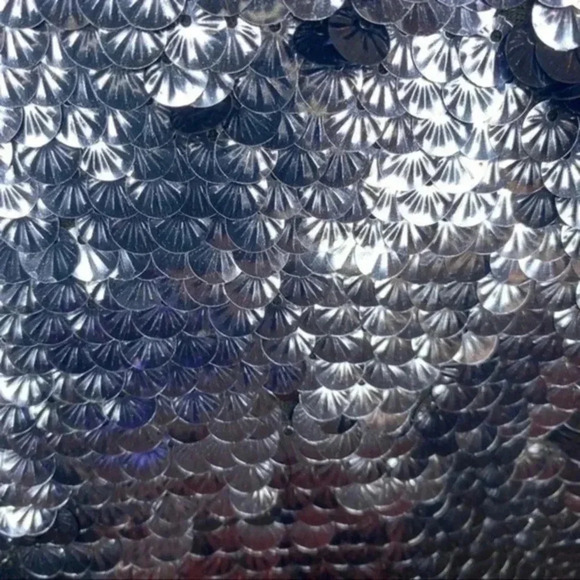 Anthropologie leifsdottir blue short sleeve sequin top XS - Picture 4 of 7